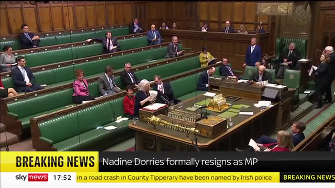 Nadine Dorries formally resigns as MP