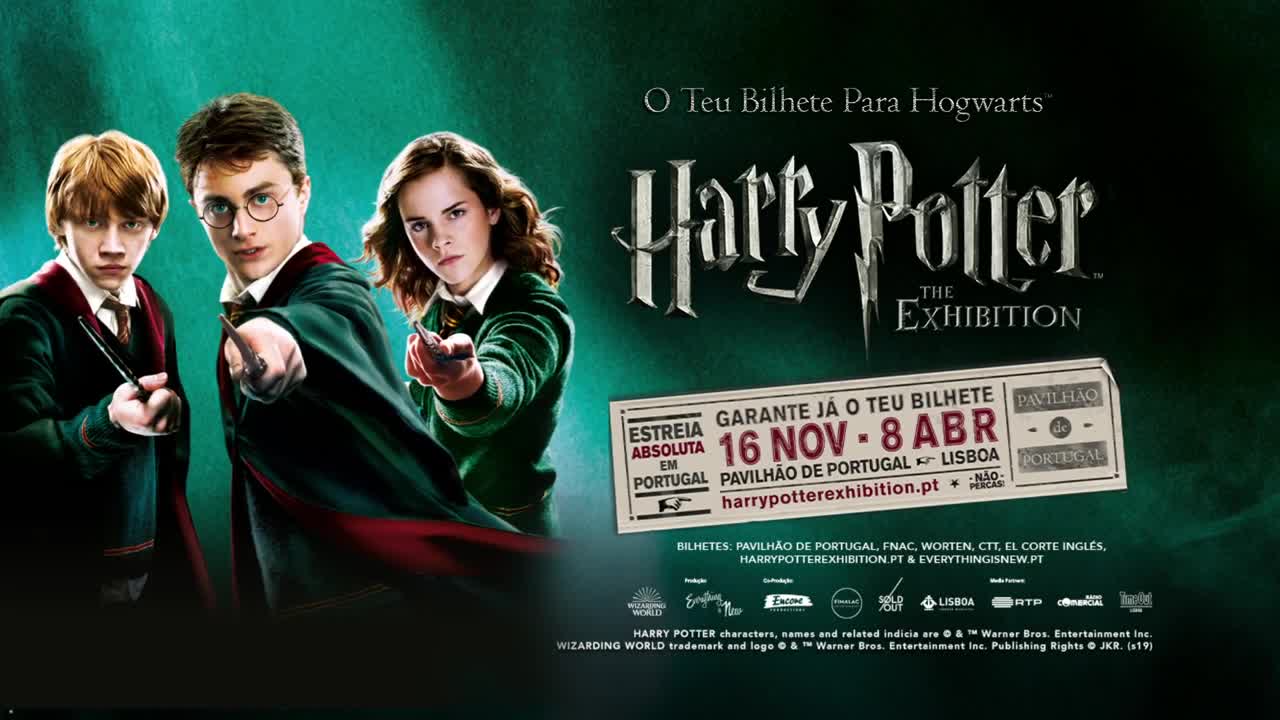 Harry Potter: The Exhibition a partir de 16 de novembro no Pavilhão de Portugal