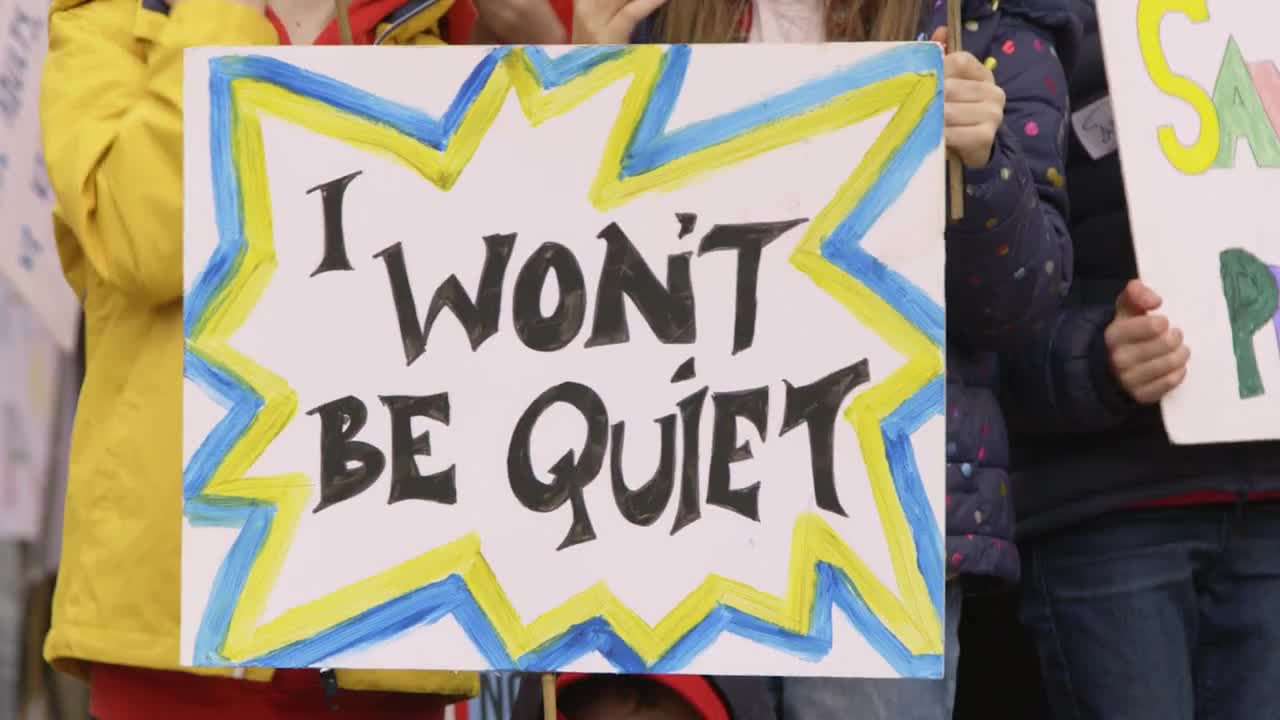 I Won't Be Quiet Protest Sign