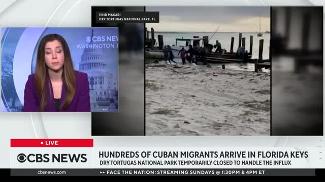 National park in Florida temporarily closed after arrival of hundreds of Cuban migrants