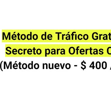 #Shorts Método de Tráfico Secreto y Gratuito para Ofertas CPA