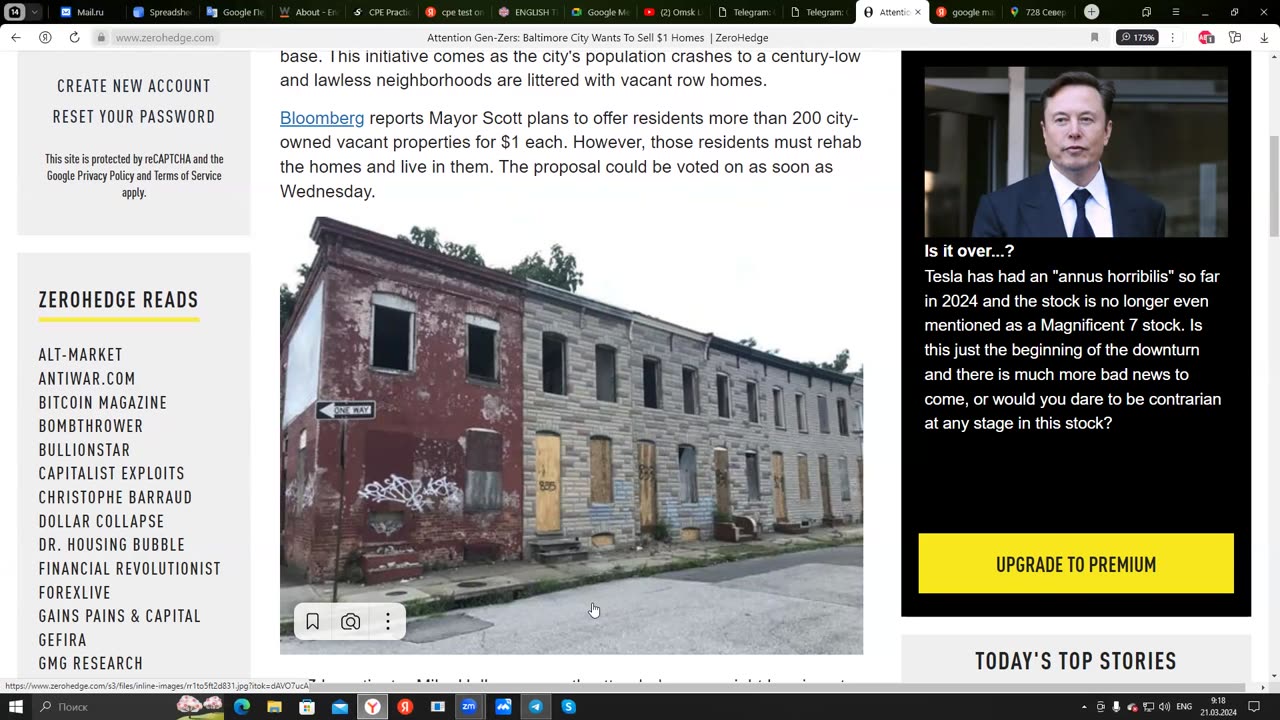 America Spends 20 billion to Influence Russian Elections & $1 homes in Baltimore