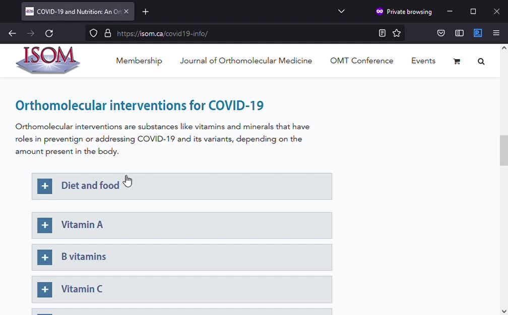 COVID-19 and Nutrition - An Orthomolecular Perspective