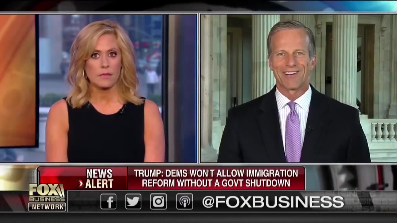 Sen. Thune is on record saying he doesn’t support shutting down the government over the border.