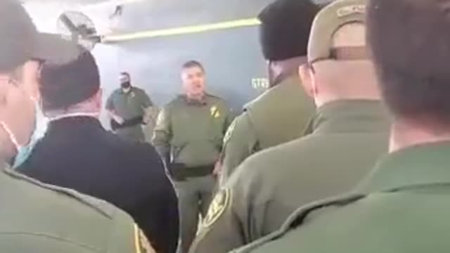 Tense exchange between CBP agents & USBP Chief today in Laredo