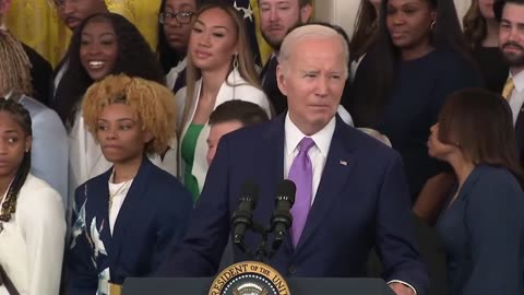 LSU's Sa'Myah Smith Passes Out During President Biden's Speech At White House