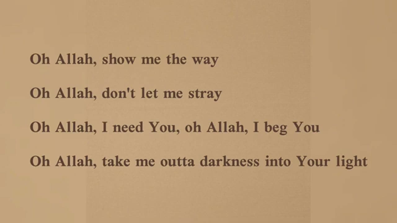 OMAR ESA - Allah Help Me Lyrics