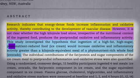 The Effects of Avocados on Inflammation