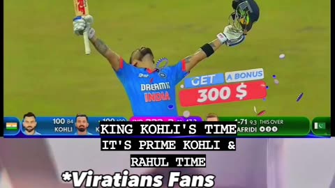 King kohli smashed 100