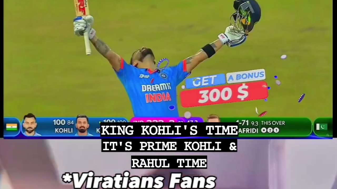 King kohli smashed 100