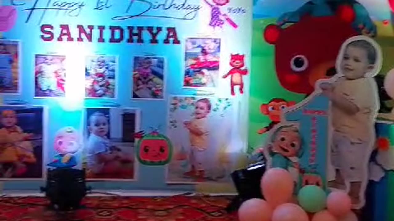 How to Decorate For Cocomelon Theme Balloon Decoration For 1st Birthday Party by #birthdaywala