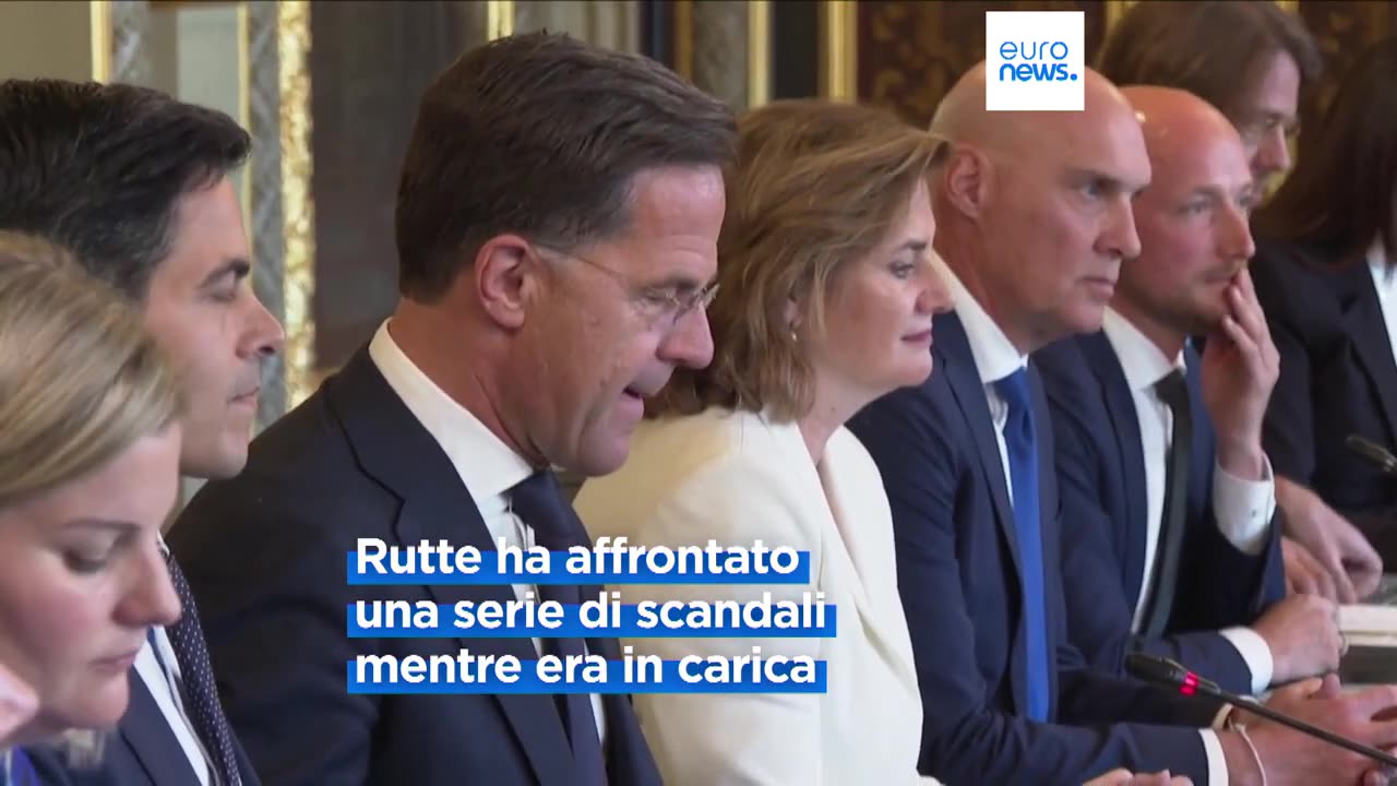 La NATO nomina l'olandese Mark Rutte come prossimo Segretario generale dell'alleanza atlantica al posto di Stoltenberg.La NATO "rimarrà la pietra angolare della nostra sicurezza collettiva".Rutte entrerà in carica il 2 ottobre 2024