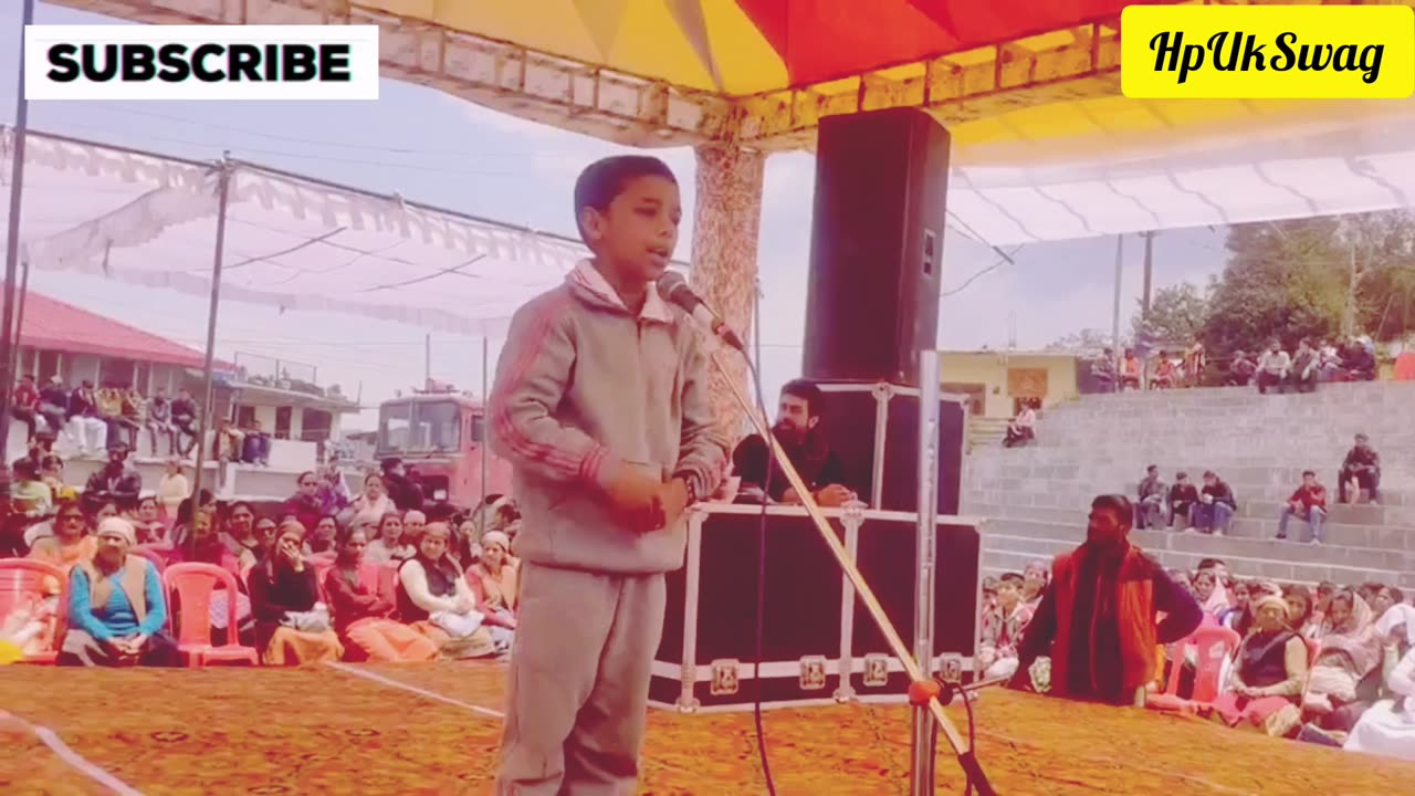 Poetry performance by brave school boys!