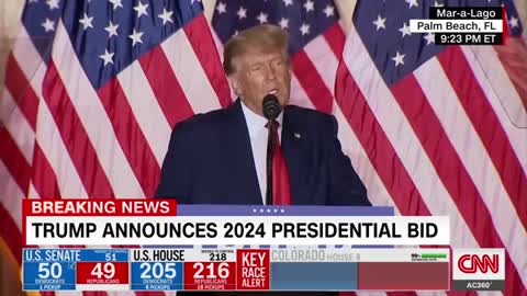 Watch Donald Trump announce his 2024 candidacy