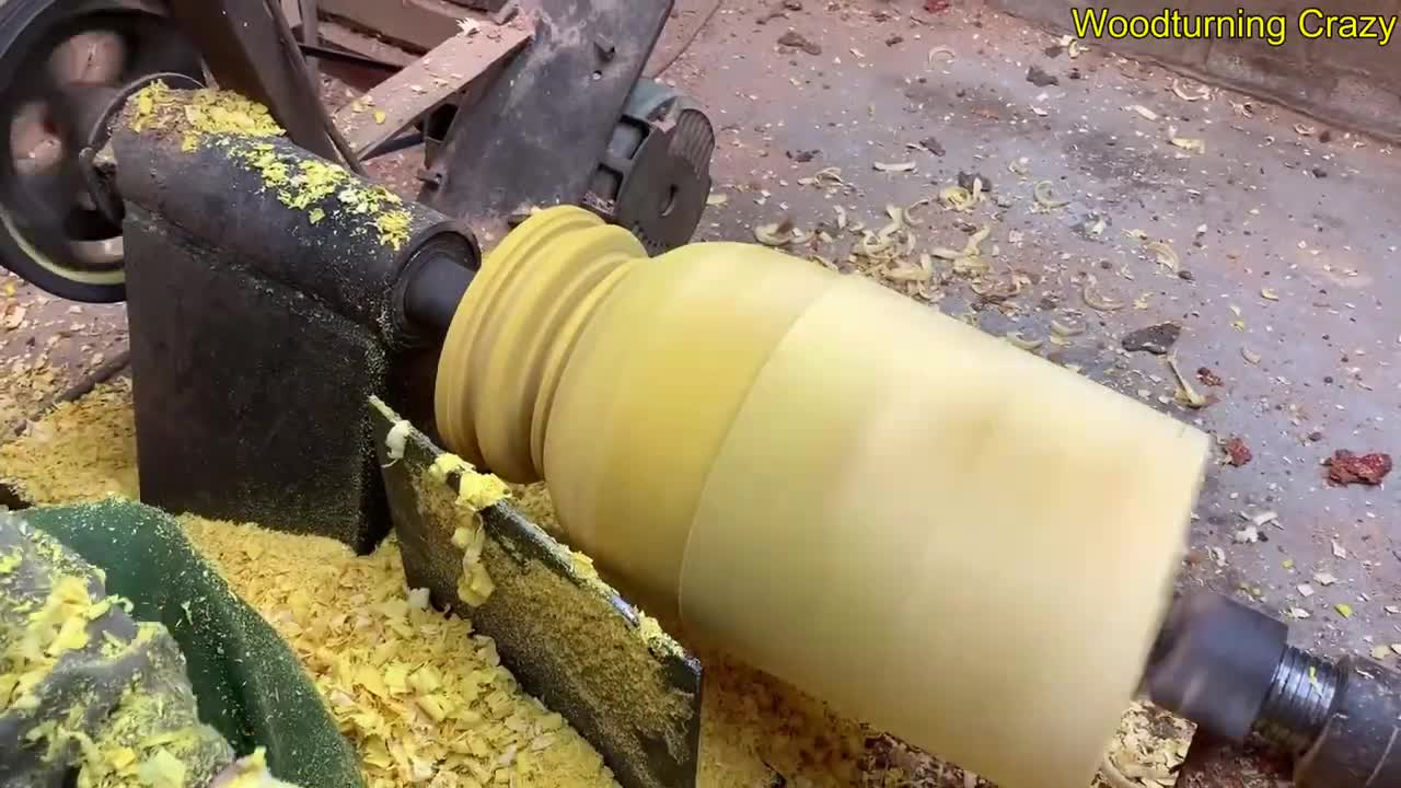 Amazing Woodturning Crazy - Great Hand Crafting Skills On Wood Lathe