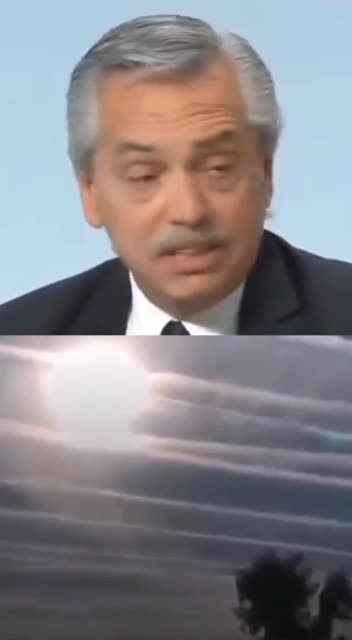 Alberto Fernandes Presidente Argentina y los Chemtrails
