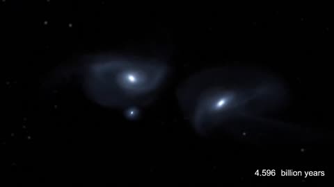 Milky Way and Andromeda Collision - Time Lapse