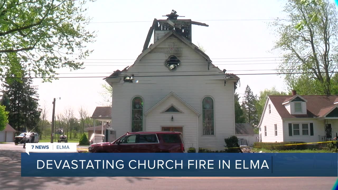 'We're going to rise from the ashes from this': Elma congregation vowing to rebuild following fire