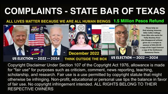 Matthew B. Tully Esq - Client Complaints - Greg T. Rinckey Esq - Tully Rinckey PLLC - Michael C. Fallings Esq - US Supreme Court Complaints - State Bar Of Texas - President BongBong Marcos - President Trump - President Duterte - President Biden - EEOC