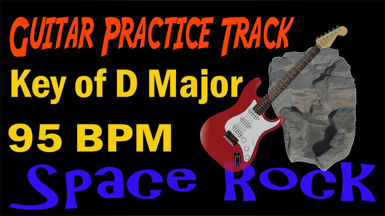 Rock Backing Track 95 bpm in the Key of D