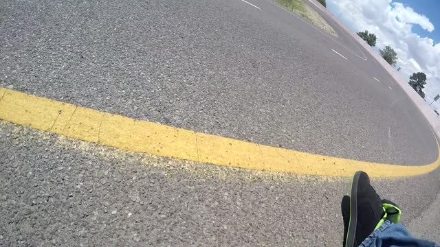 Motorcyclist Wrecks on an On-Ramp