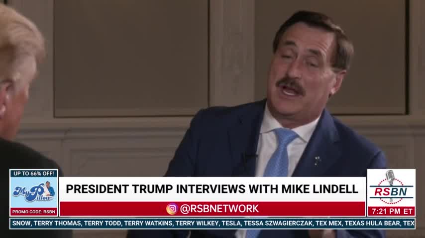 Mike Lindell Sits Down With Donald Trump-Interview