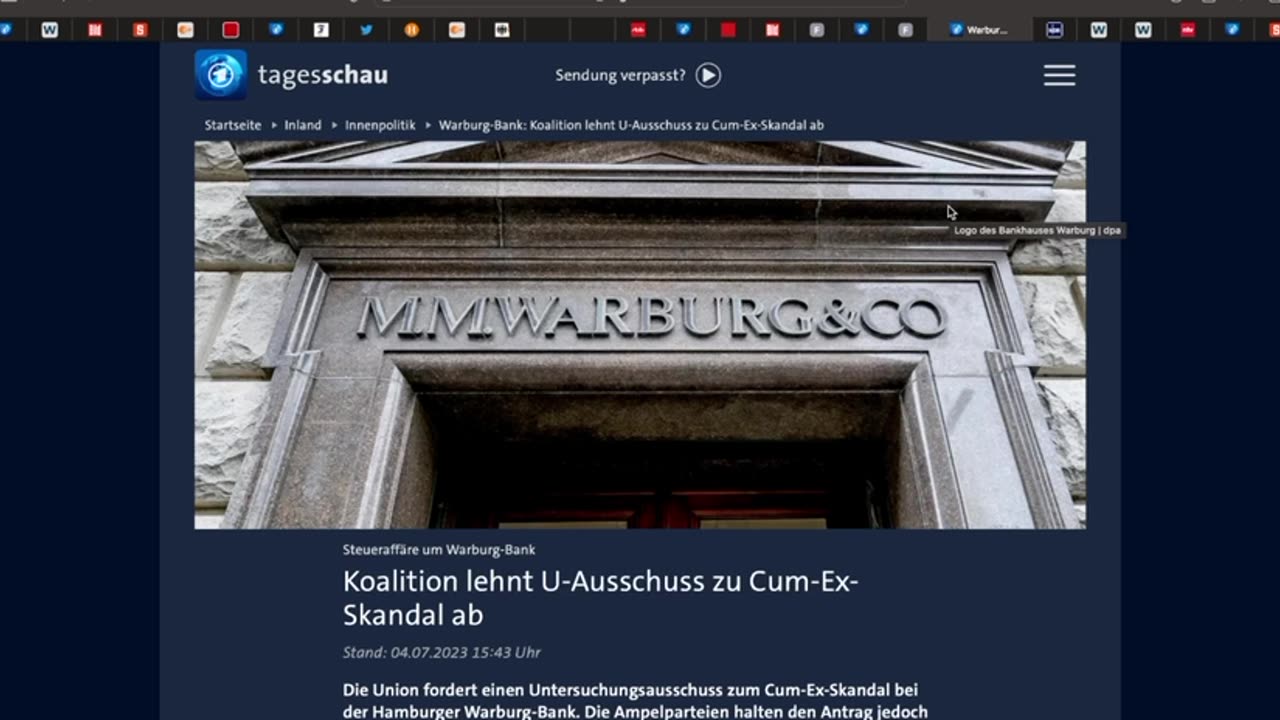 🎥 Cum Ex-Verbrechen: Lässt Scholz die Beweise löschen