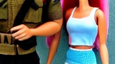 GI JOE AND BARBIE ON A PLAY DATE