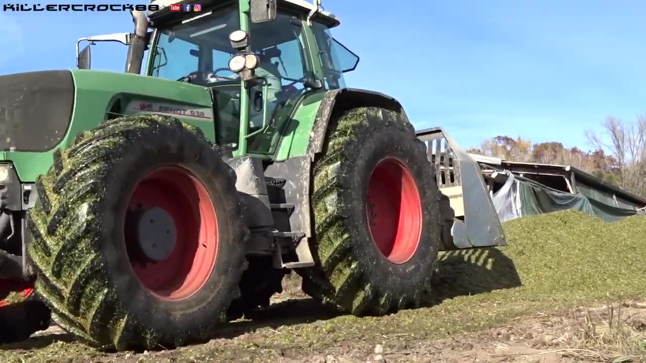 GIRL ON TRACTOR _ Giulia and Fendt Favorit 920 _ Sorghum Silage