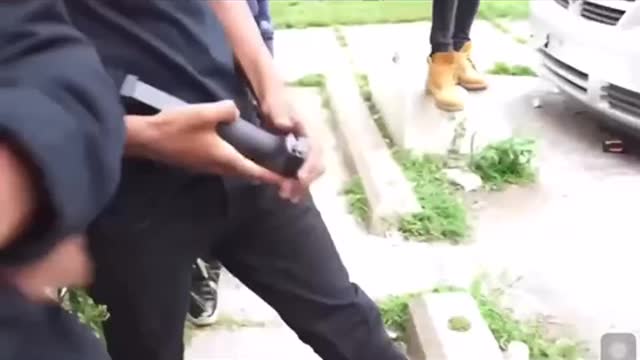 Underage Chicago teens show off their firearms following their 8th-grade graduation.