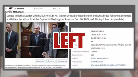 Fact Check: Mitch McConnell's Head Was NOT Bandaged After Fall In December 2024 -- Old Clip Edited