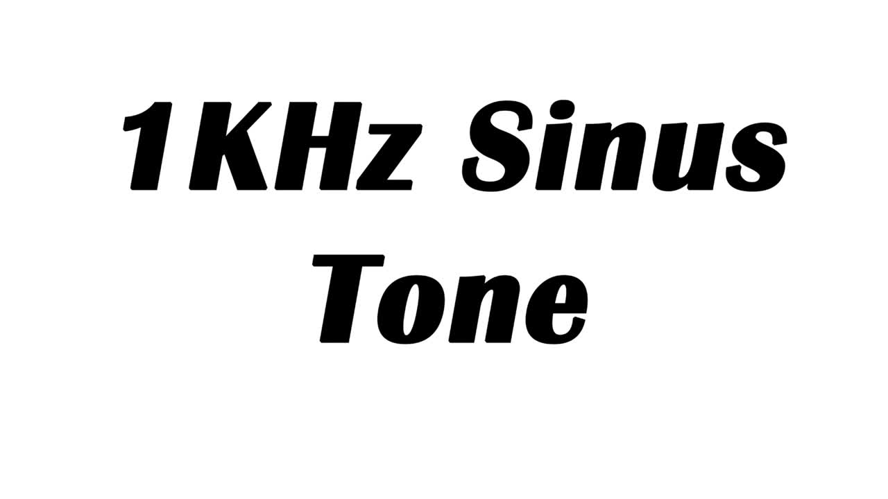 1KHz Sine Wave Test Tone (1 Hour)