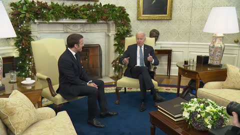 0019. President Biden Holds a Bilateral Meeting with President Emmanuel Macron of France