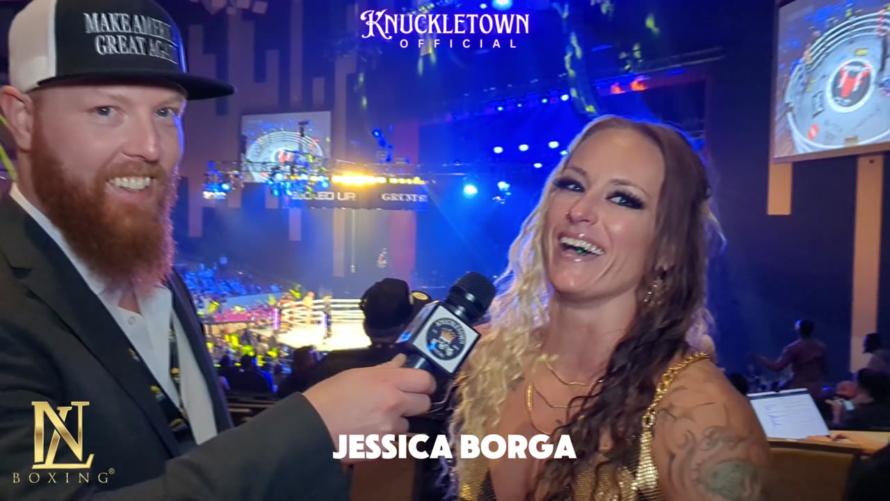 Interview at BKFC DAZN Hollywood with Jessica Borga Bare Knuckle