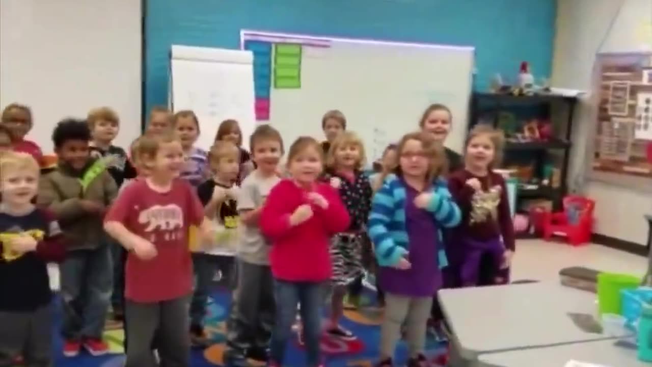 Kids Sing Happy Birthday In Sign Language To Deaf Janitor