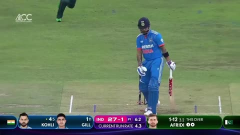 shaheen shah afridi wicket agains india