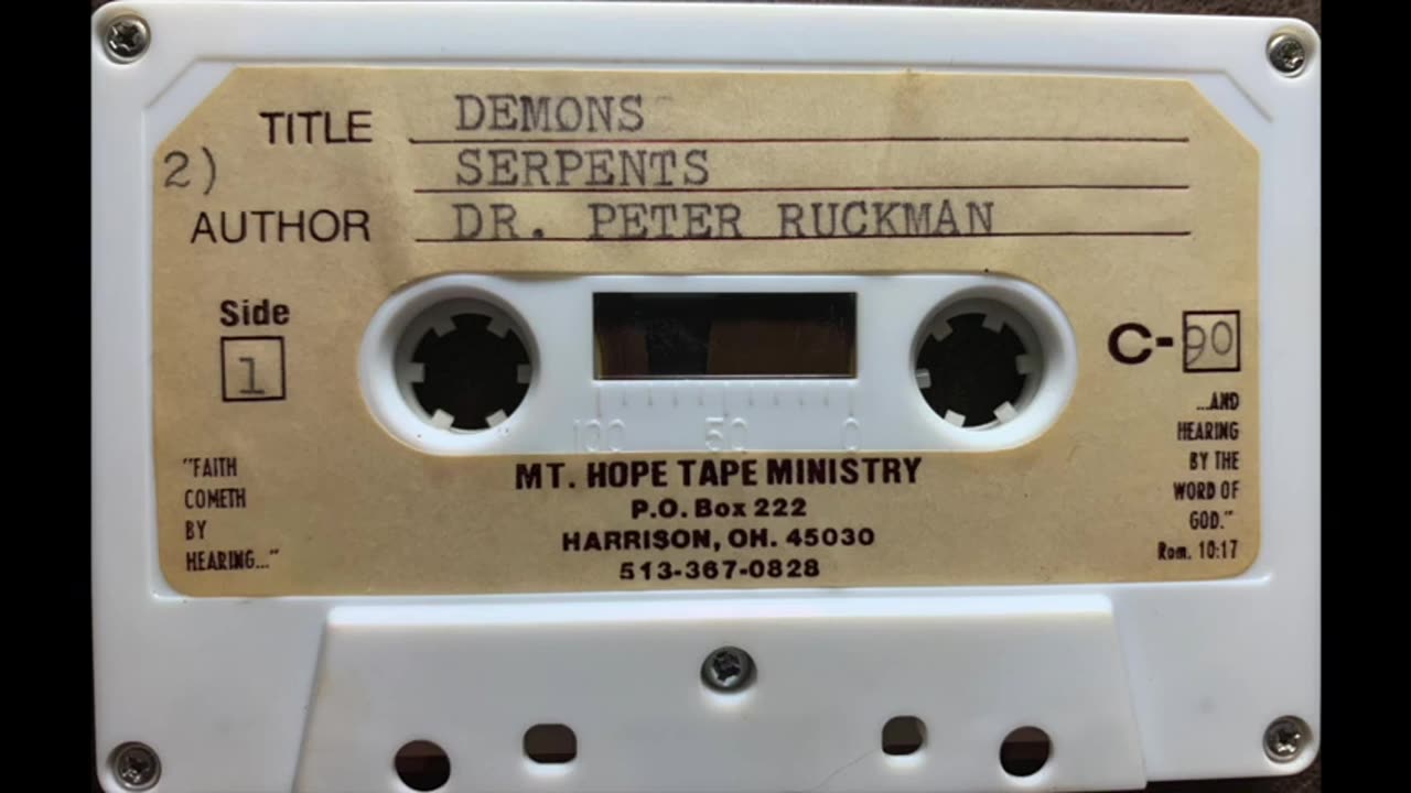 Demons, by Dr Ruckman (Old tape)