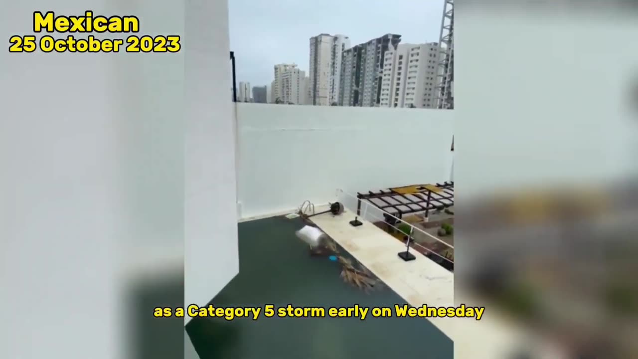 Unbelievable footage! Category 5 Hurricane Otis hits Mexico 2023 - Huracán Otis