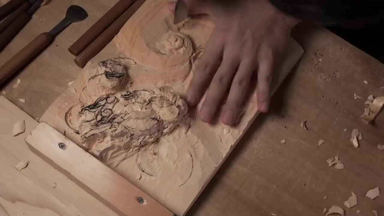 Wood Carving Dragon| To use technic of Japanese traditional wood carving| Woodworking2