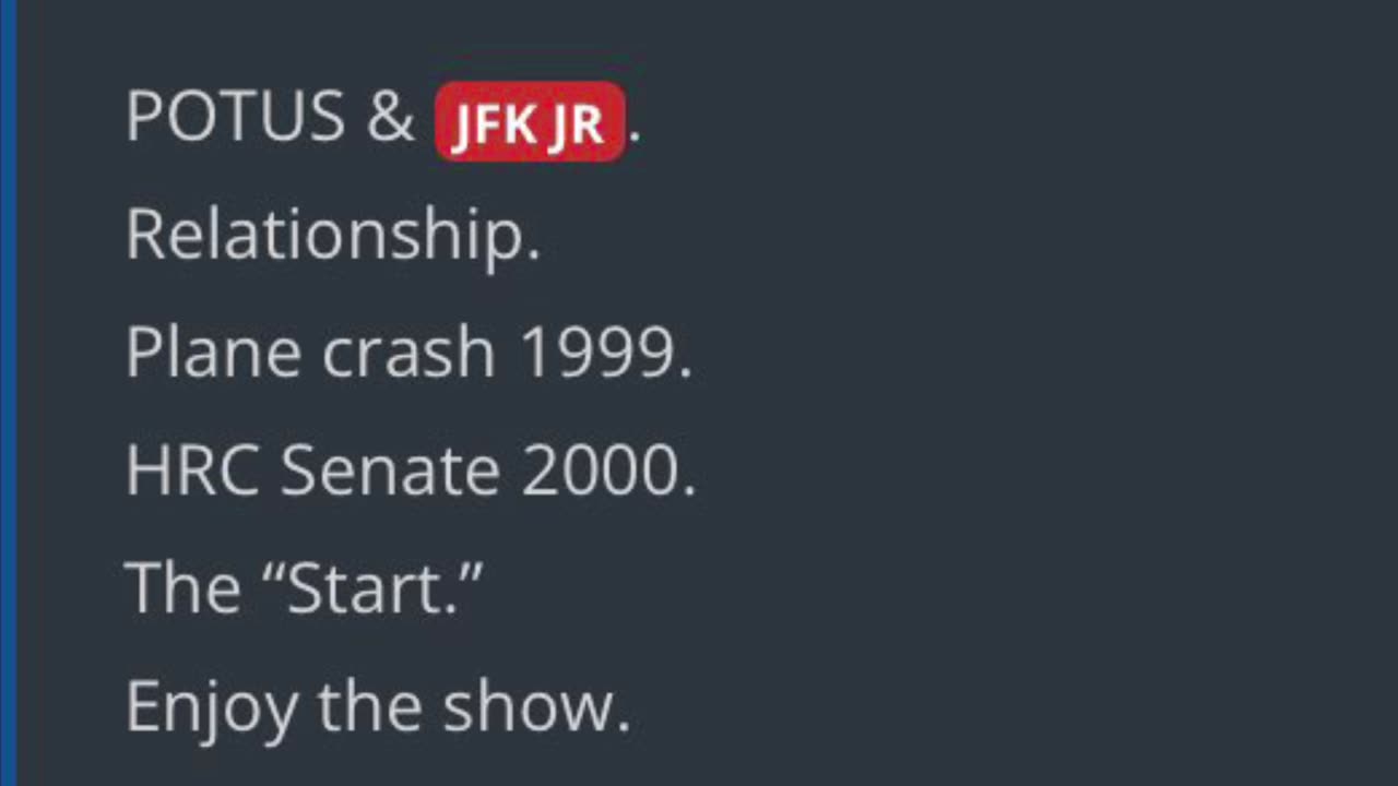 Trump talks about his relationships with the Kennedy’s Ted & JFK JR - “The Start”