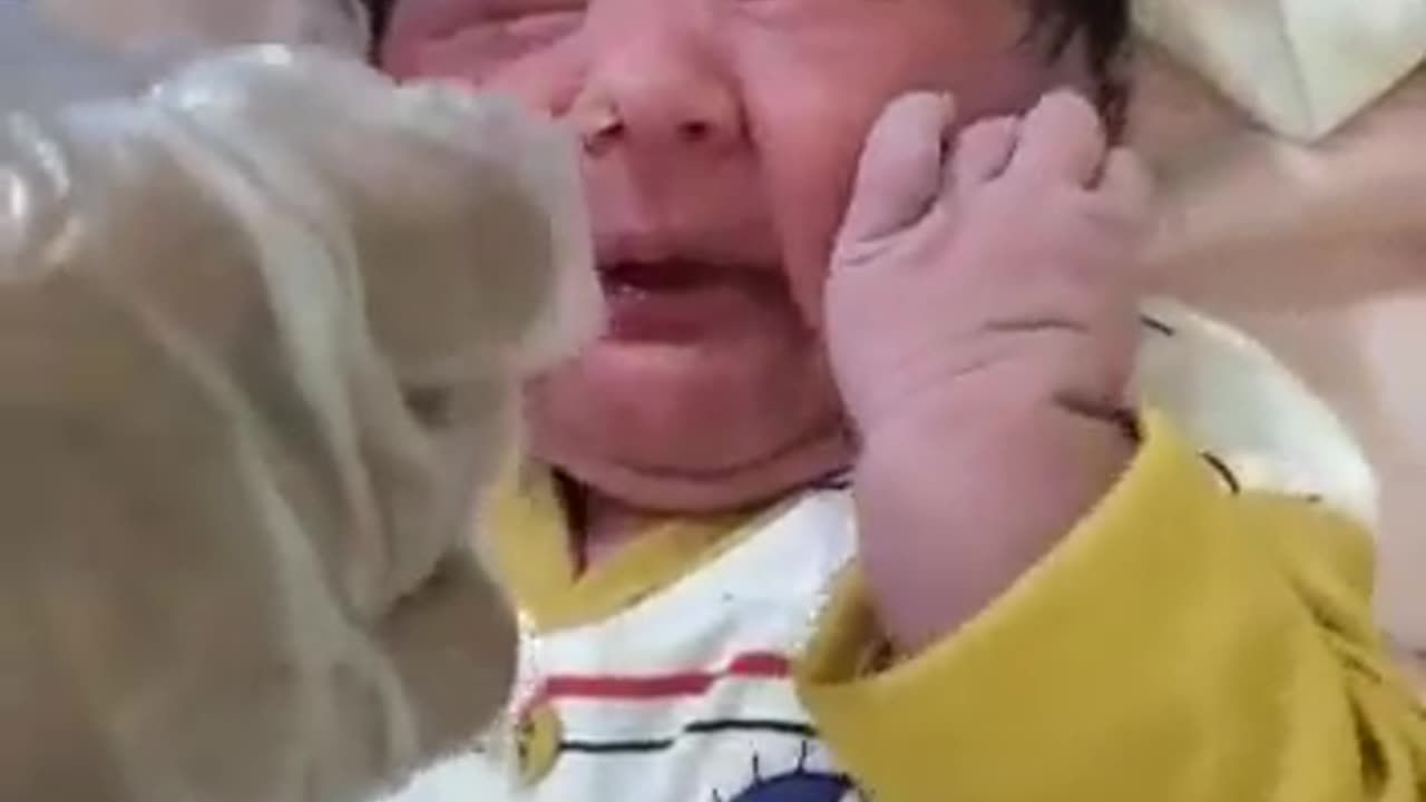 sad moment video short of new born baby