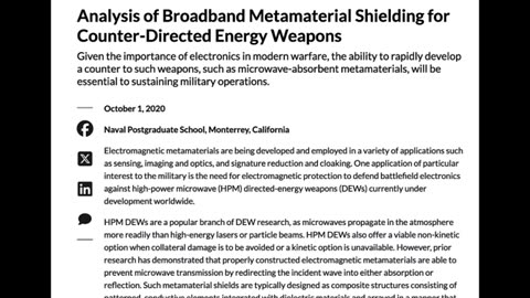 SPREAD THE INFO- PROTECT YOURSELF FROM THE GOVERNMENTS D.E.WS - MICROWAVE WEAPONS THEY USE ON YOU-