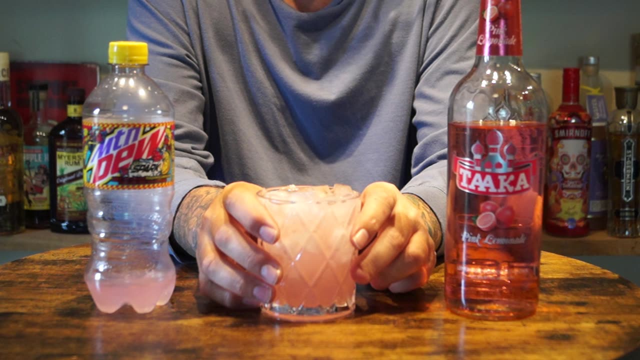Taaka Pink Lemonade Vodka & Mtn Dew Spark Raspberry Lemonade