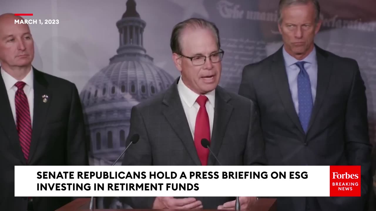 JUST IN- Senate Republicans Shred Biden, Democrats Over ESG Investing Rule