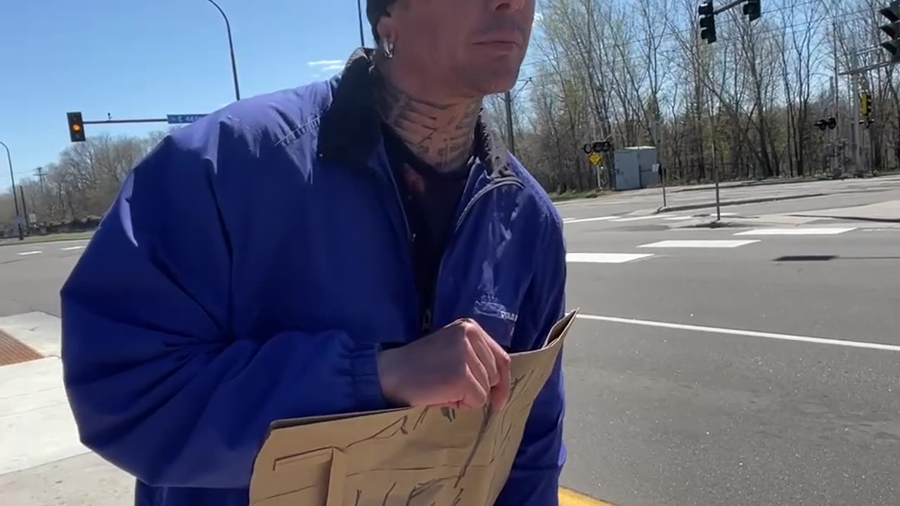 Giving a Homeless Man His FAVORITE Things!_Full-HD