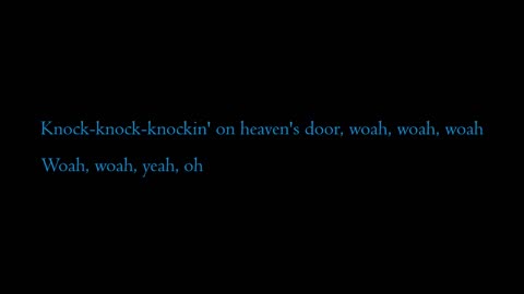 Guns N' Roses - Knockin' On Heaven's Door (Lyrics)