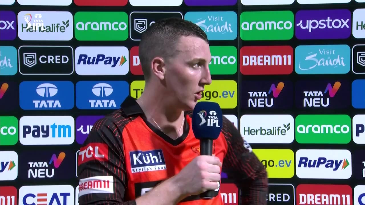 M19: KKR vs SRH – Harry Brook Interview