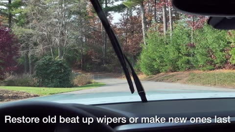 How to Make Windshield Wiper Blades Like NEW in 30 Seconds