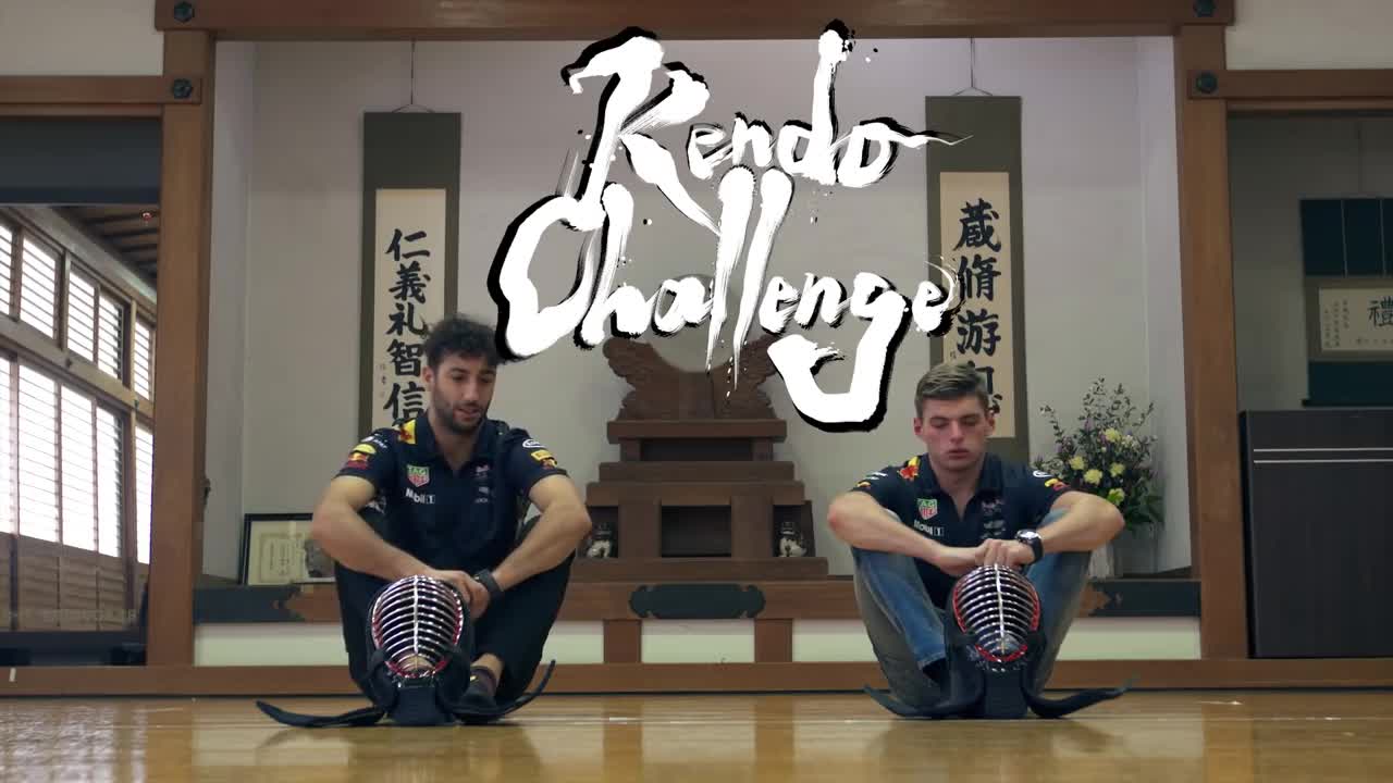 Max Verstappen and Daniel Ricciardo's Kendo Challenge!