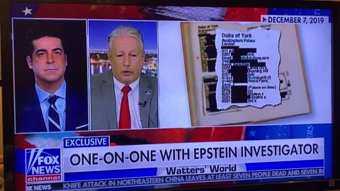 12/27/20 Fox Jesse Watters clip from 12/07/2019 about Epstein